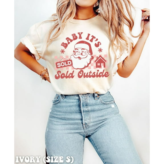 Real Estate Christmas Shirt, Baby It’s Sold Tee, Funny Realtor Shirt, Real Estate Agent Gift, Holiday Shirt