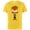Yellow, variant on Disney and Pixar’s Inside Out 2 Toony Colors Emotion Anxiety- Short Sleeve Cotton T-Shirt for Adults - Customized-Black