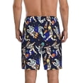thumbnail image 3 of Kdxio Astronauts in sport Print Mens Sleep Shorts Bottoms Soft Comfy Pajama Wear Pants with Drawstring Pockets, 3 of 7