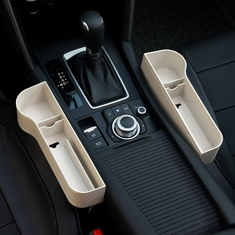 Car Seat Gap Filler Organizer Automotive Accessories Crevice Storage Pocket  Black Co pilot Side 
