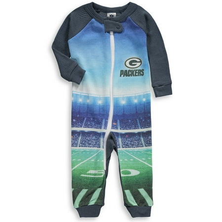 Green Bay Packers Gerber Infant Union Suit Jumper - Gray