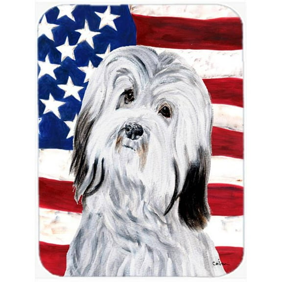 Carolines Treasures  Havanese With American Flag Usa Mouse Pad