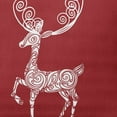 thumbnail image 2 of 20" x 14" Simply Daisy Fancy Holiday Reindeer Polyester Indoor/Outdoor Pillow, Muted Red (1 Count), 2 of 4