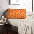 thumbnail image 6 of Goofa Orange Glitter Pattern Pillow Case – Plush & Soft Cushion Cover, Hypoallergenic Throw Pillow Case for Comfortable Sleep with Envelope Closure-20"x30", 6 of 6