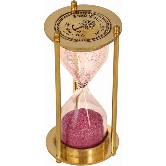 CLASSICO TRADING COMPANY Classic Sand Timer for Desk, Study, Games & Decor – 1/3/5 Minute Hourglass