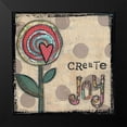 thumbnail image 2 of Larson, Lisa 20x20 Black Modern Framed Museum Art Print Titled - Create Joy Flower, 2 of 5
