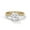 Yellow, variant on Twisted Round Cut Moissanite Engagement Ring in 14K Gold Plated