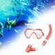 thumbnail image 3 of Juego de máscara de esnórquel, gafas de buceo, cómodas, ligeras con tubo de respiración, gafas de esnórquel, máscara de buceo y esnórquel para y Rojo, 3 of 9