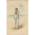 thumbnail image 2 of Will R. Barnes 13x18 Gold Ornate Wood Frame and Double Matted Museum Art Print Titled - Act I-12 U.S. Sailors (1913), 2 of 4