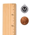 thumbnail image 2 of My Initials - Letter M Circle Charm Necklace, 2 of 3