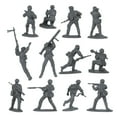 thumbnail image 6 of BMC CTS WW2 German Assault & Medics Plastic Army Men - 24pc Gray Soldier Figures, 6 of 6