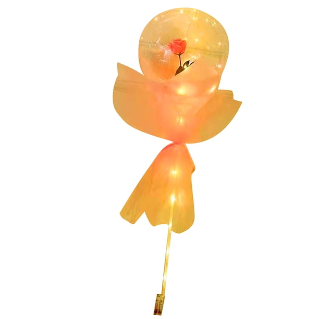 Transparent Balloon Luminous Bouquet,Luminous Balloon Rose Bouquet Luminous Balloon Rose Bouquet Light Up Transparent Balloons Bouquet Solid Performance