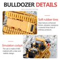 thumbnail image 3 of pitrice RC Bulldozer with Light & Sound Engineering Car Excavator Plastic, 3 of 9
