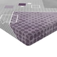 thumbnail image 2 of Ambesonne Abstract Fitted Sheet, Colorful Squares Dots, Twin XL Size, Purple White Grey, 2 of 3