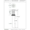 thumbnail image 2 of Westbrass Rapid Drain Fully Finished Bathroom Sink Drain Assembly with Overflow Holes, Polished Nickel, 2 of 3