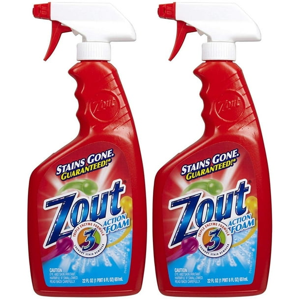 Zout Triple Enzyme Formula Laundry Stain Remover Foam 22 oz 2 pk