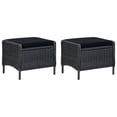 thumbnail image 3 of vidaXL Patio Furniture Set 3 Piece Outdoor Sofa Chair with Table Poly Rattan, 3 of 12