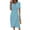 Light Blue, variant on Womens V Neck Long Sleeve Fall Dresses Beach Dresses For Women Spring Summer Elegant Wrap V Neck Floral Boho Dress Flowy Ruched Hawaiian Maxi Dress Light Brown