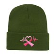 thumbnail image 2 of Summer Sales Under $5 Bronze Warm Hat GIJNRIUIUA Breast Cancer Awareness Ribbon Embroidered Long Beanie Hijab Cap, 2 of 4
