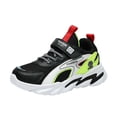 thumbnail image 3 of Boys' Summer Running Shoes Fashion Sport Print Lightweight Breathable Comfort Mesh Sneakers Green 13 Y-13.5 Y, 3 of 7