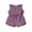 Purple, variant on Kids Litter Toddler Girls Summer Casual Jumpsuit 18 24 Months 2T 3T 4T 5T 6T Sleeveless Crewneck Solid Color Drawstring Tank Romper
