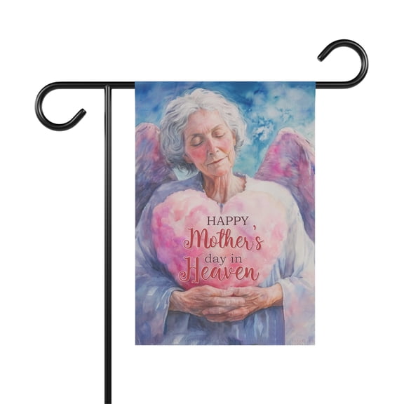 Happy Mother's Day in Heaven Garden Flag, Angel In Heaven Flag ID-0306-JZNW