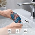 thumbnail image 2 of Honeii Tropical Leaves Print Quick-Dry Microfiber Towel, Shower Towel 27.5x16in,Absorbent Bathroom Towel for Beach, Pool, and Travel, 2 of 4