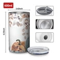 thumbnail image 4 of 20oz Coffee Tumblers Fall Pumpkins with Leaves Stainless Steel Vacuum Insulated Travel Tumbler Coffee Cups Mug with Lid and Straw with Cleaning Brush for Cold & Hot Drinks, 4 of 5