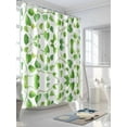 thumbnail image 3 of Boanket Polyester Fabric Summer Plants Shower Curtain, Botanical Watercolor Garden Plants Waterproof Bathtub Curtain Bathroom Decor Set with Hooks 60 x 72 Inches,, 3 of 6