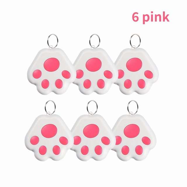 LEEYNEER 6pcs Item Loss Prevention Device Pet Locator Pet Tracking Device Suitable for IOS And Android Tracking Tools Suitable for Keys Wallets Pets Children to Prevent Loss And W