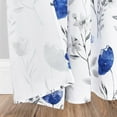 thumbnail image 4 of Alishomtll Modern Blue Flowers Grommet Light Filtering Curtains, 52" x 84" (2 Panels), 4 of 7