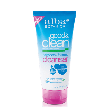 Alba Botanica Good & Clean Daily Detox Foaming Cleanser, 6 oz.