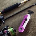 thumbnail image 1 of Carrete de pesca portátil, equipo de pesca de carpa (blanco y morado), 1 of 7