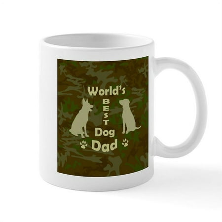 

CafePress - Worlds Best Dog Dad Mugs - 11 oz Ceramic Mug - Novelty Coffee Tea Cup