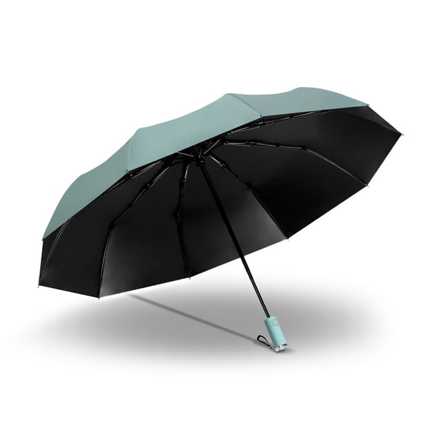 Automatic Umbrella Collapsible Windproof Reinforced Business Rain Parasol Strong Anti-deformation Stainless Steel Outdoor