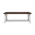 thumbnail image 3 of Noble House 74.00" Adult Rectangle 3 Pieces Acacia Wood Picnic Table, Brown/White, 3 of 10