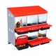 thumbnail image 1 of 8 - section red egg laying box: 06mm zinc - coated steel plate, powder - sprayed top cover, legless design, 1 of 6