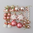 thumbnail image 5 of Juego de 29/20 bolas de árbol de Navidad colgantes con forma de bastón de caramelo y piña para decoración del hogar, Navidad 2024, Año Nuevo, 5 of 5