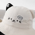 thumbnail image 6 of Bucket Hats Cute Cartoon Cat Ear Buckets for Girls Wide Brim Sun Hats for Girls with Adjustable Strap, 6 of 7