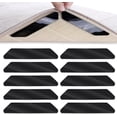 thumbnail image 1 of Qancekoo 10 Pcs Pinces à Tapis, Autocollants de Tapis Lavables Réutilisables Adaptés à Tous Types et Tailles de Tapis (Noir), 1 of 8