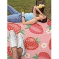 thumbnail image 7 of Yibo Watermelon Cartoon Fruit Pattern Blanket Flannel Soft and Comfortable Anti-static Bed Sofa Blanket, 7 of 7