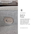 thumbnail image 6 of Signature Design by Ashley Biscoe Pewter Power Reclining Loveseat, 6 of 17