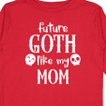 thumbnail image 4 of Inktastic Future Goth Like my Mom with Skulls Boys or Girls Long Sleeve Toddler T-Shirt, 4 of 5