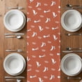 thumbnail image 4 of Table Runner 70 Inches Long for Kitchen Dining, Burnt Orange Spring Easter Dresser Scarf Farmhouse, Dining Table Decorations for Wedding/Parties, Cute Bunny Botanical 13 x 70 In, 4 of 8