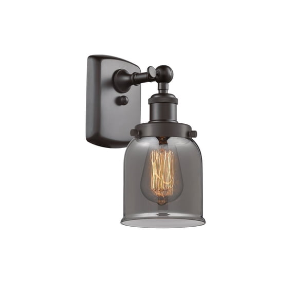 916-1W-OB-G53 Innovations Lighting Bell - 1 Light Wall Sconce In Industrial Style-12 Inches Tall and 5 Inches Wide-Oil Rubbed Bronze Finish-Light