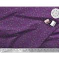 thumbnail image 3 of Soimoi Purple Velvet Fabric Leaves & Filigree Damask Decor Fabric Printed Yard 58 Inch Wide, 3 of 3