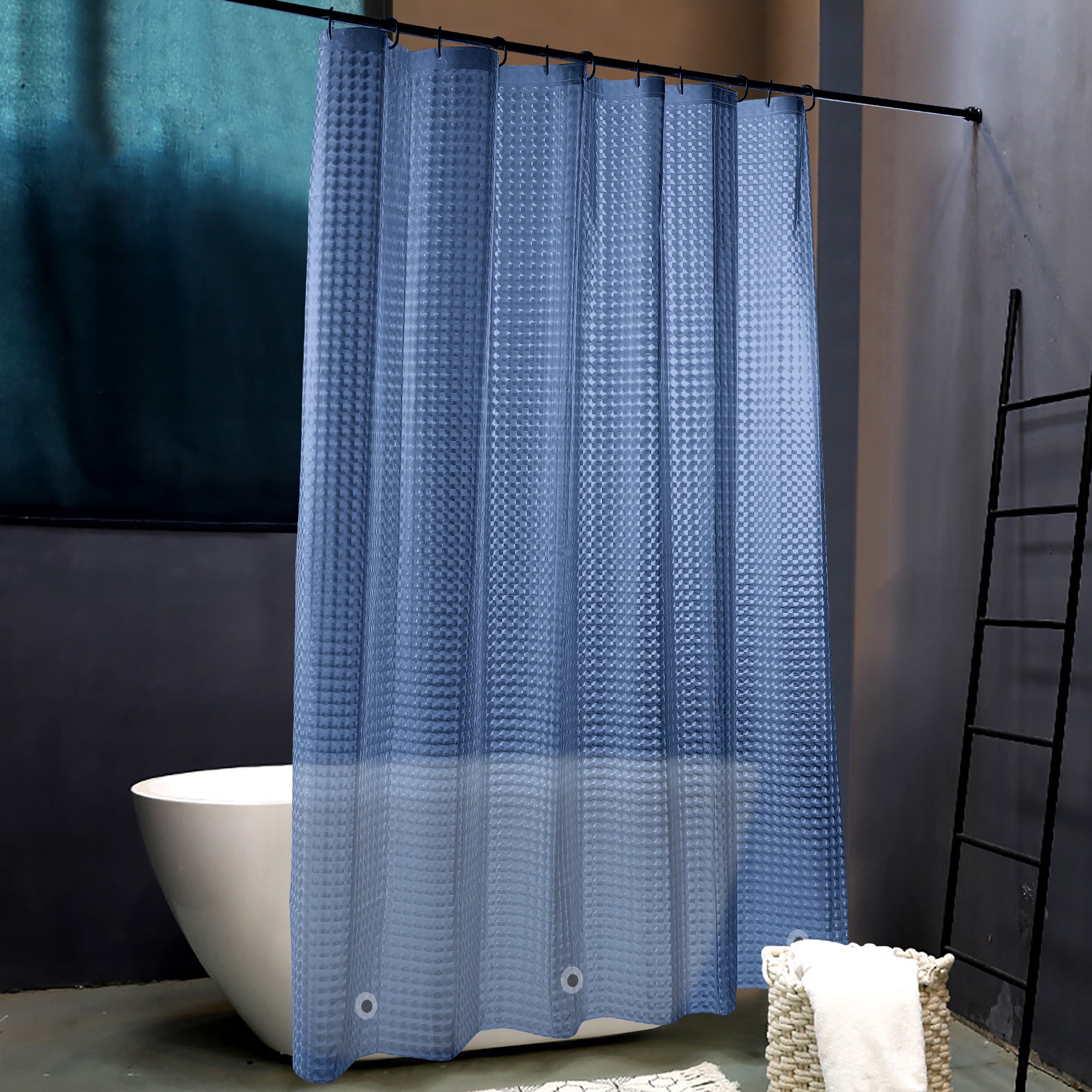 FLXXIE EVA Shower Curtain Liner, Water Repellent Shower Curtain for