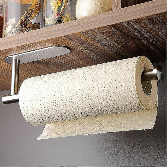Self-adhesive paper towel holder - Door without drilling Stainless steel kitchen roll holder