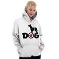 thumbnail image 5 of Cute Puppy Dog Animal Paw Print Hoodie Sweatshirt Women Brisco Brands X, 5 of 6