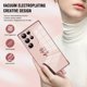 thumbnail image 4 of For Samsung Galaxy S25 Ultra Case Electroplating Edge Rose Pattern TPU Phone Back Cover Airbag Drop, 4 of 5